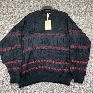 Vintage Urban Renewal Sweater Men Large-Extra Large Black‎ Long Sleeve New